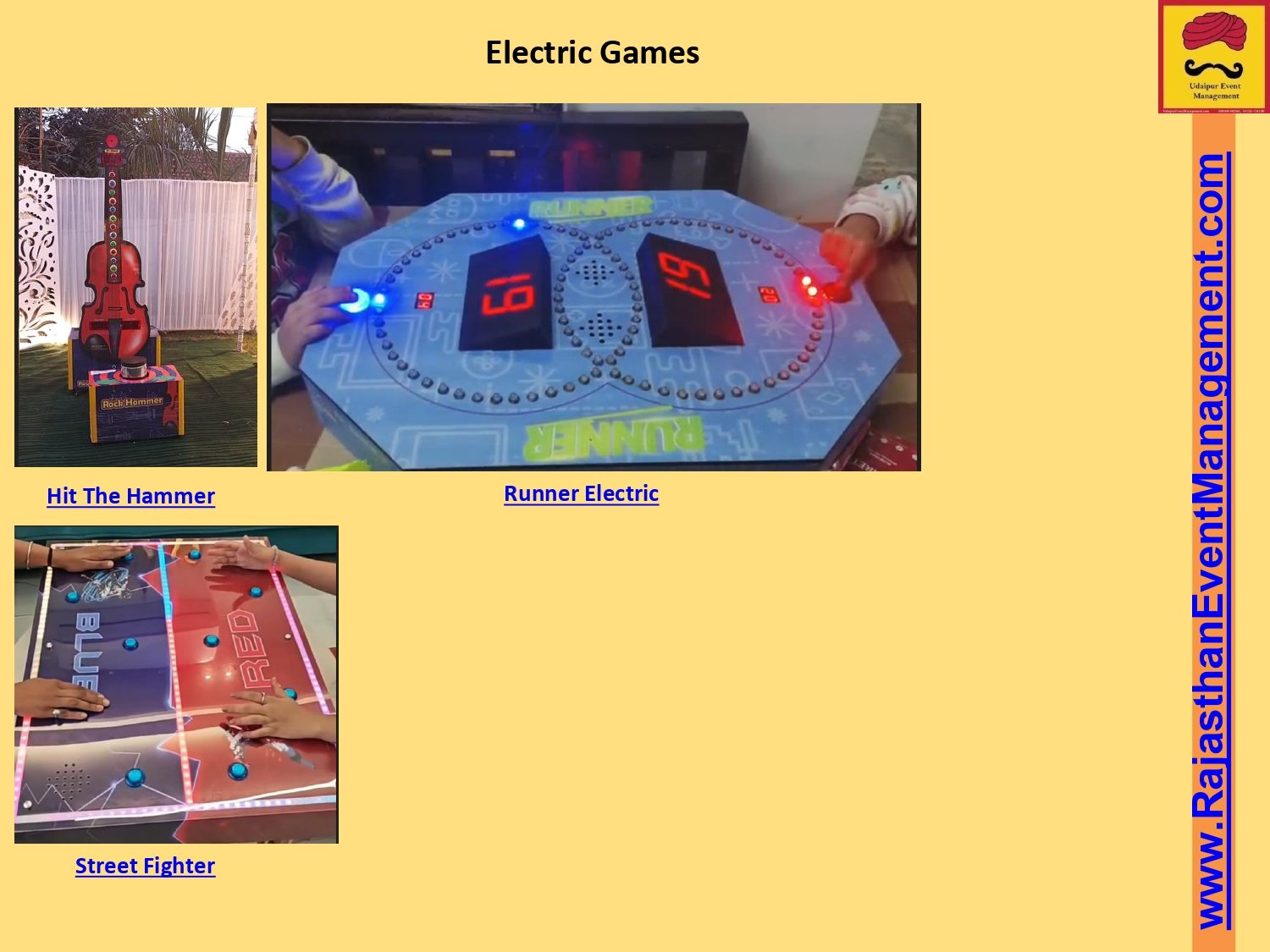 Electric Games — Hit The Hammer, Street Fighter & Runner